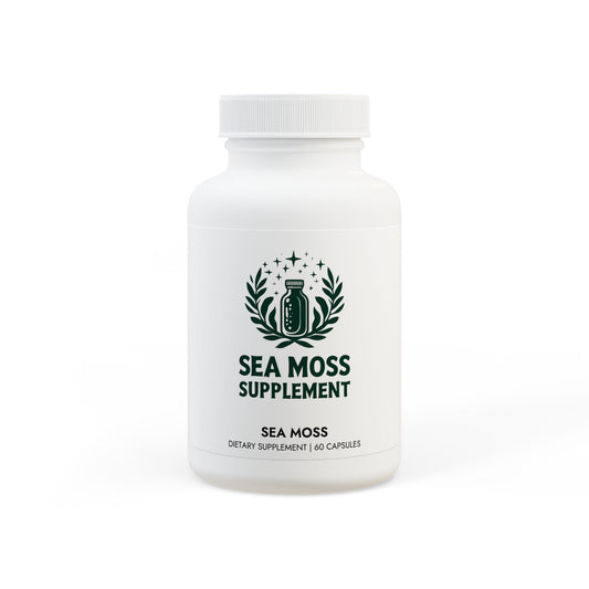 Organic Sea Moss Supplement: Boost Immunity, Energy & Vitality (60 Capsules)