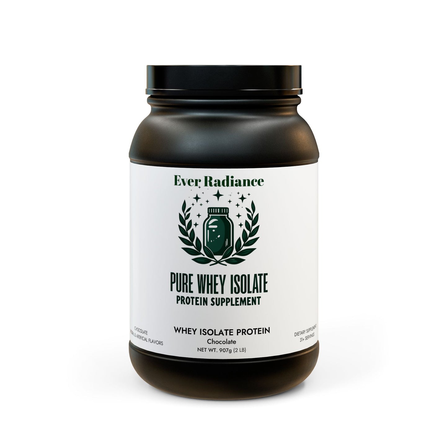 Pure Whey Isolate Protein: Fast Absorption for Lean Muscle & Recovery (907g, 2lb)