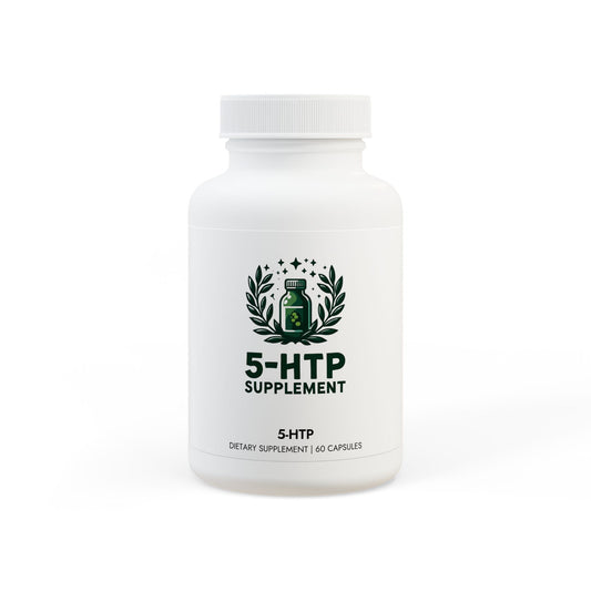 Natural Stress Relief: 5-HTP Supplement for Better Mood & Sleep (60 Capsules)