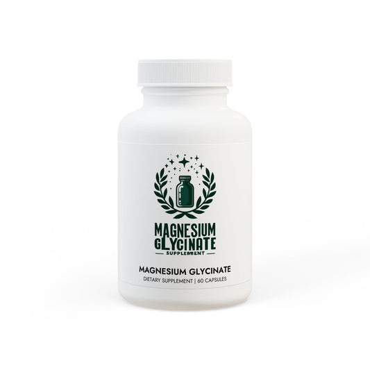 Magnesium Glycinate Supplement – Gentle, High-Absorption Formula (60 Capsules)