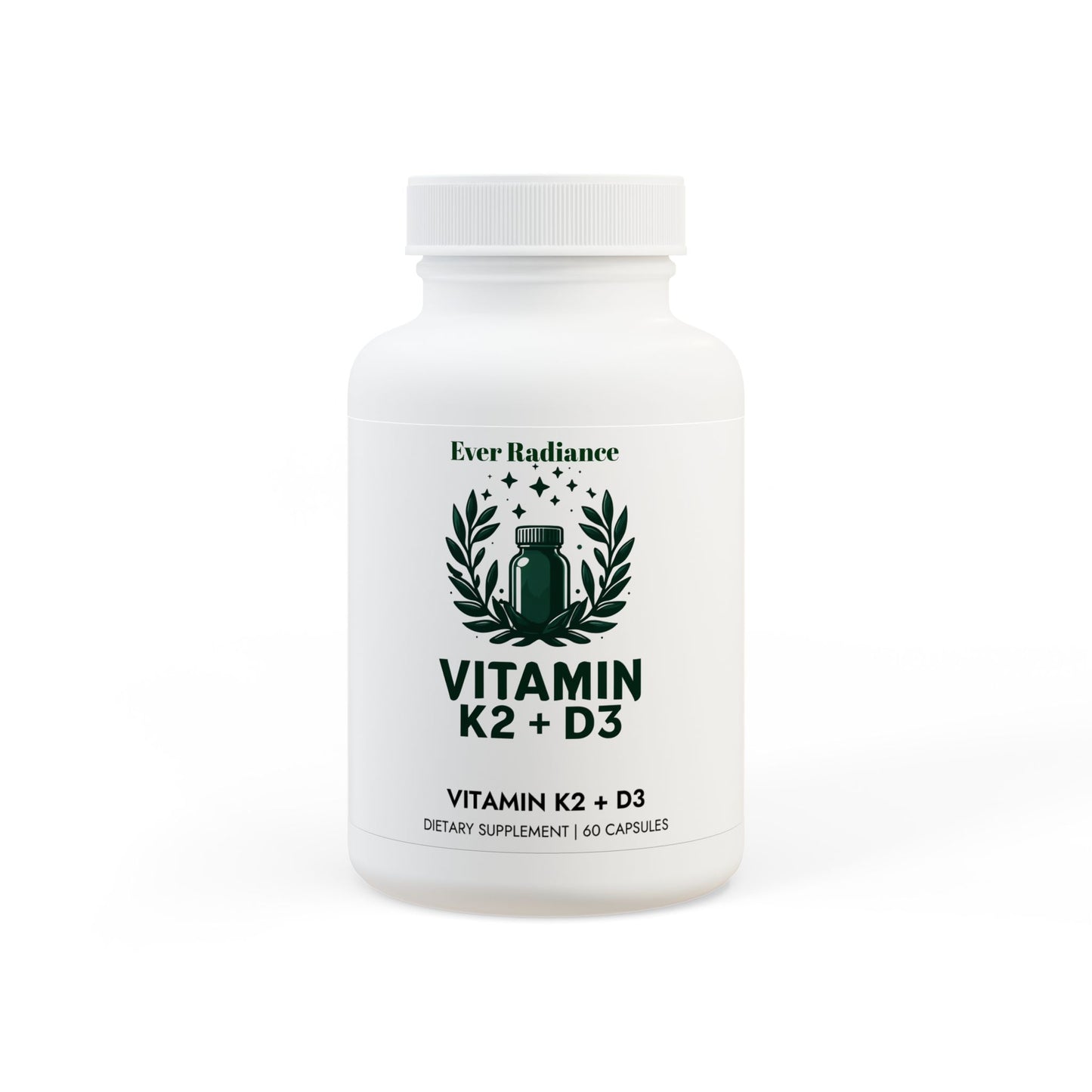 Vitamin K2 + D3 Supplement (60 Capsules)