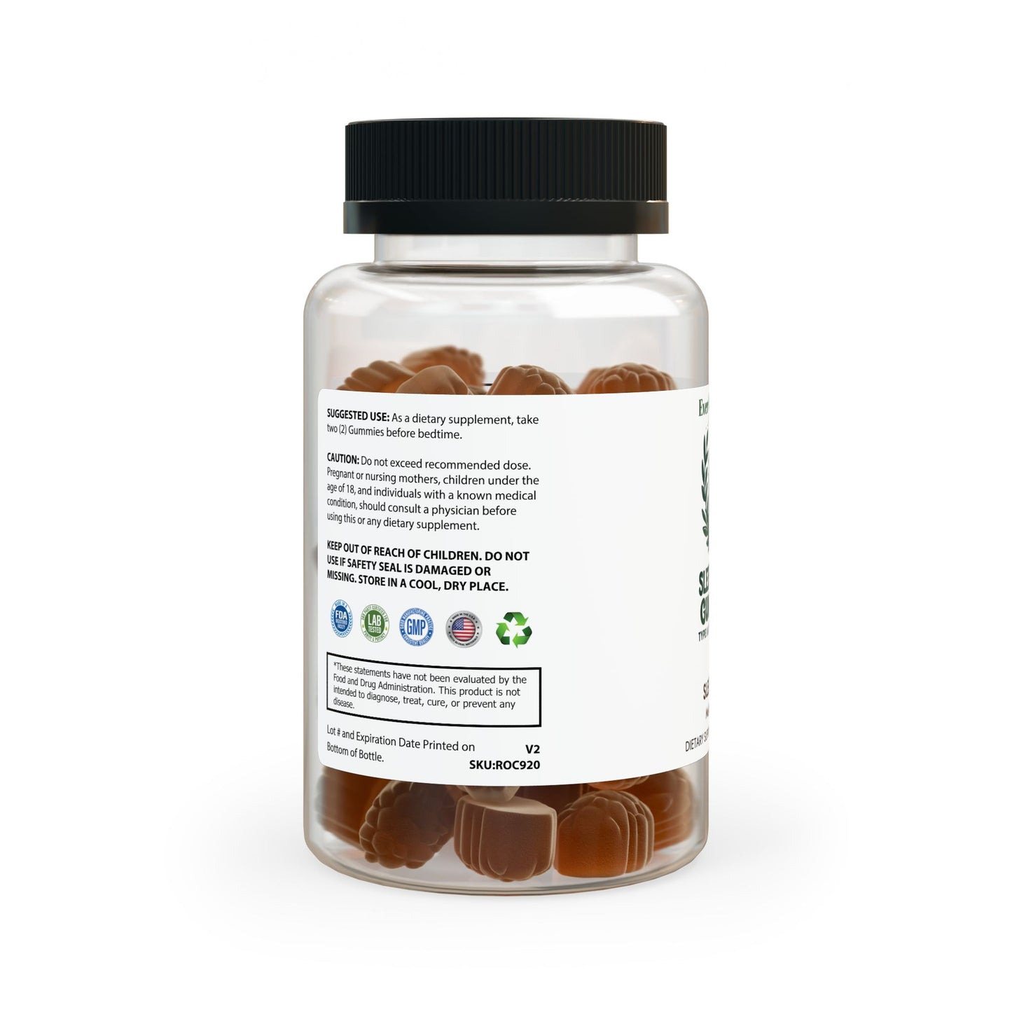 Sleep Well Gummies: Natural Rest & Relaxation for a Peaceful Night. (60 Gummies)